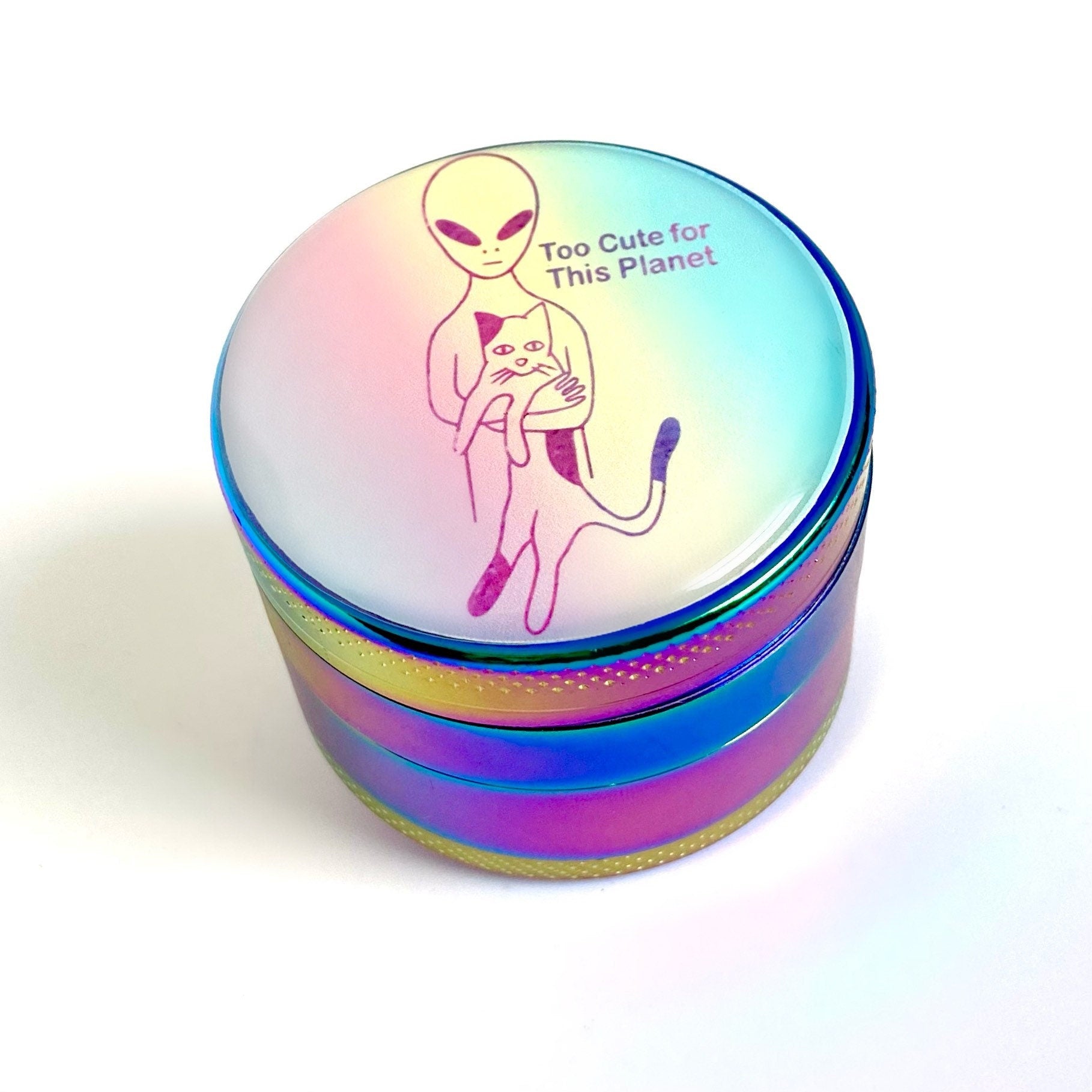 Alien Herb Grinder, Cat Herb Grinder, 3 Chamber Grinder, 4 Layer Grinder Spice Herbal