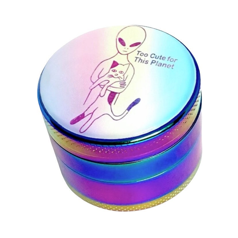 Alien Herb Grinder, Cat Herb Grinder, 3 Chamber Grinder, 4 Layer Grinder Spice Herbal