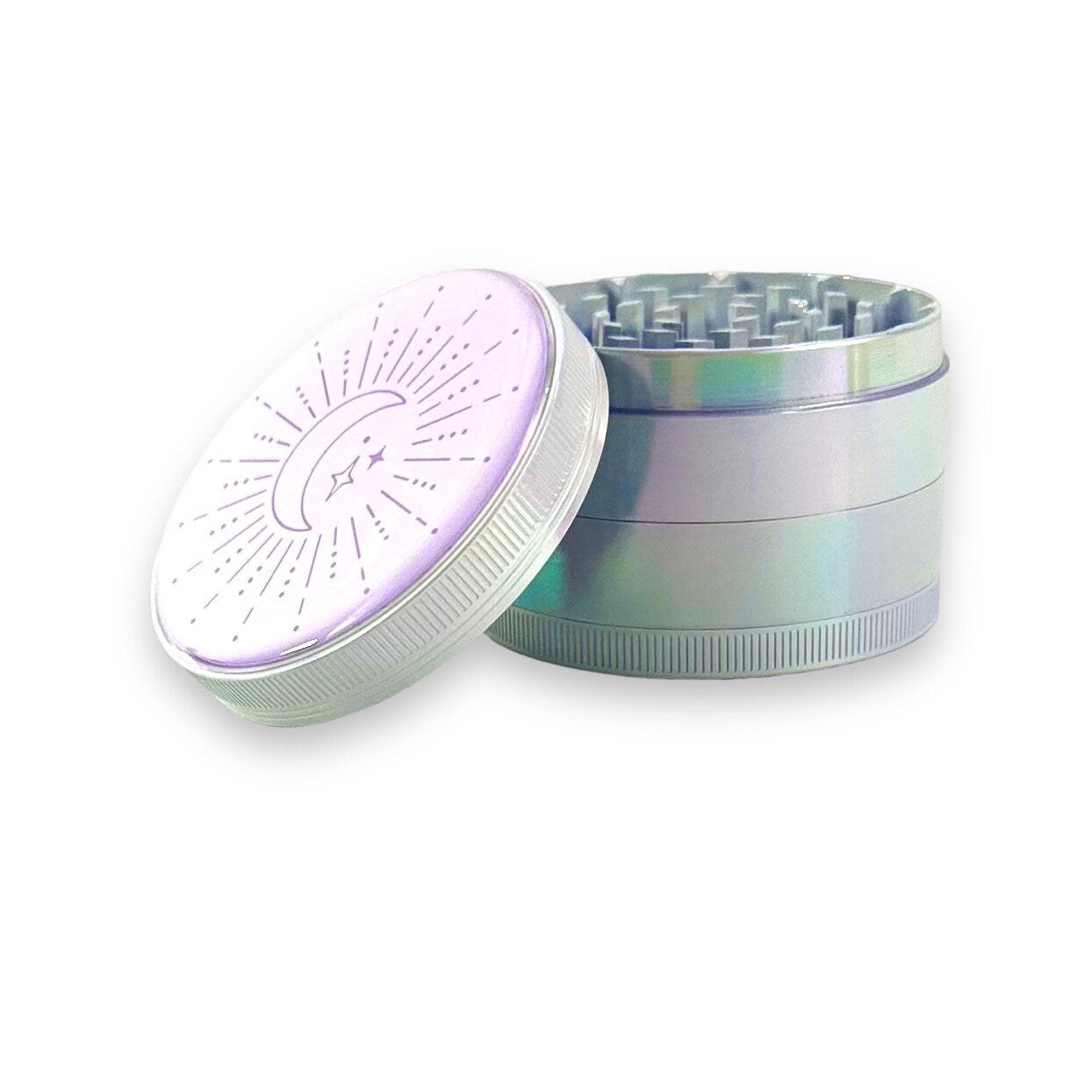 Iridescent Grinder, Girly Moon Grinder, Holographic Grinder