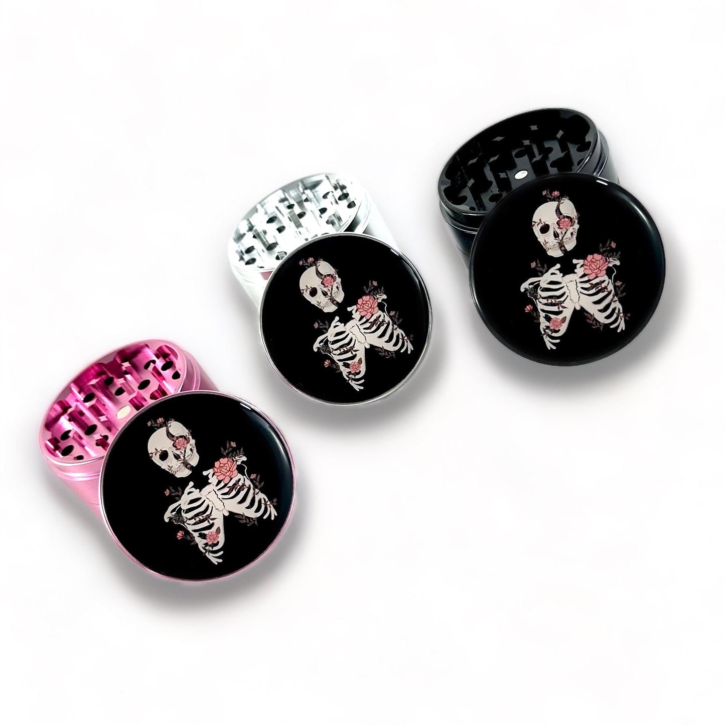 Skeleton Grinder, Herb Grinder 5 Piece, Cute Skull Grinder 63mm