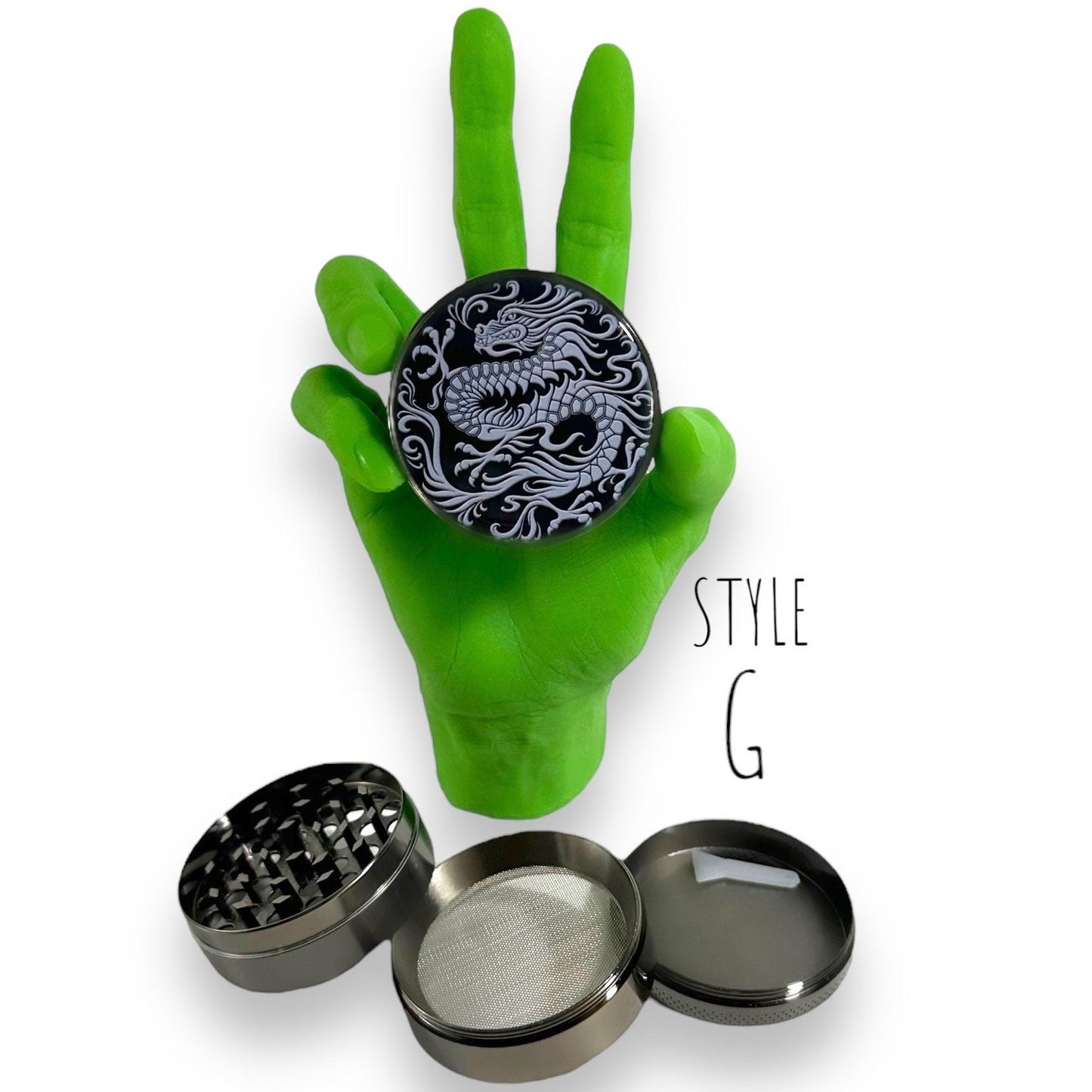 Dragon Herb Grinder, Dragon Spice Grinder, 4 Layer Grinder 5 Piece