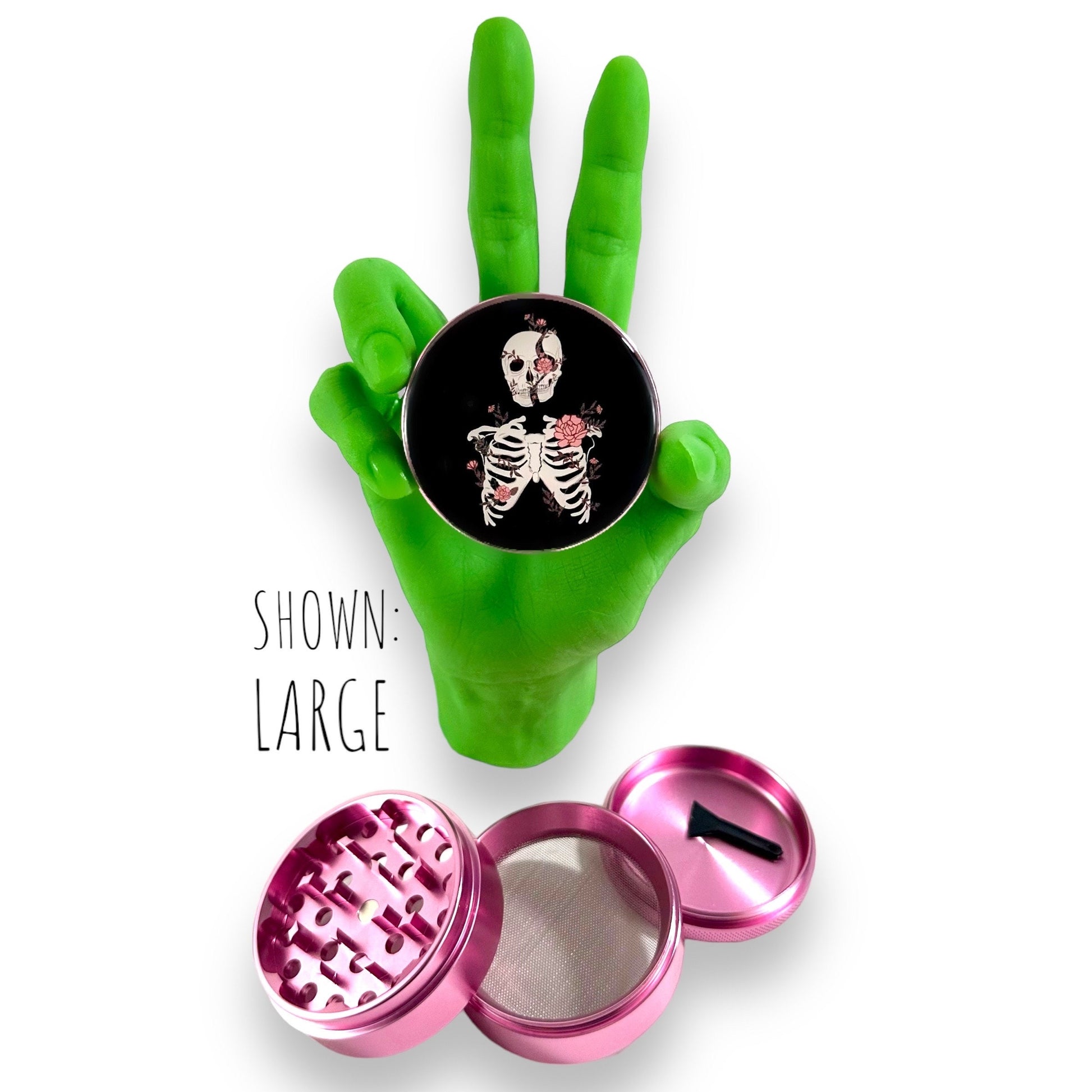 Skeleton Grinder, Herb Grinder 5 Piece, Cute Skull Grinder 63mm