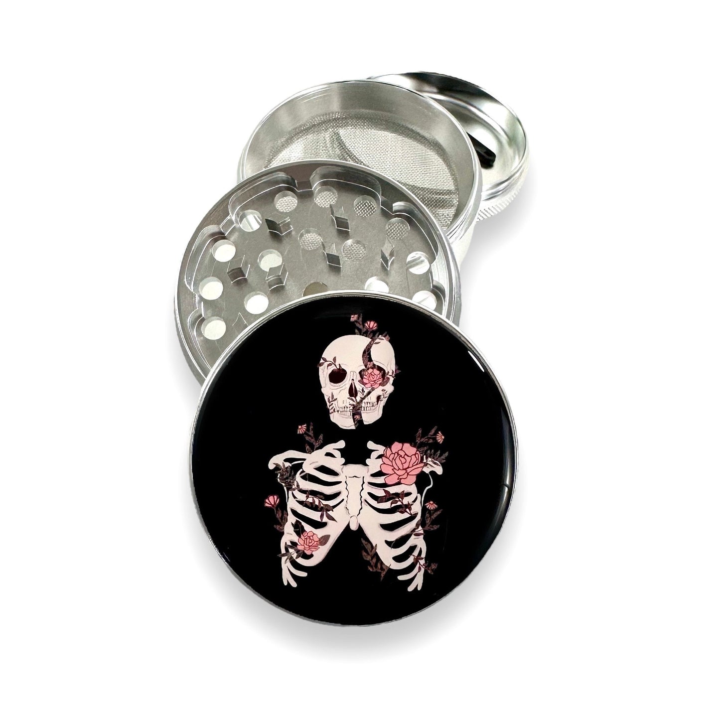 Skeleton Grinder, Herb Grinder 5 Piece, Cute Skull Grinder 63mm