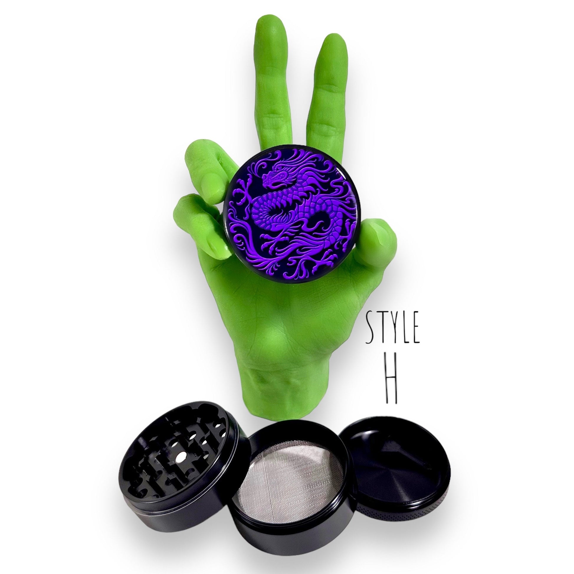 Dragon Herb Grinder, Dragon Spice Grinder, 4 Layer Grinder 5 Piece