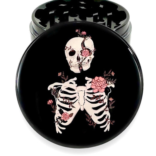 Skeleton Grinder, Herb Grinder 5 Piece, Cute Skull Grinder 63mm