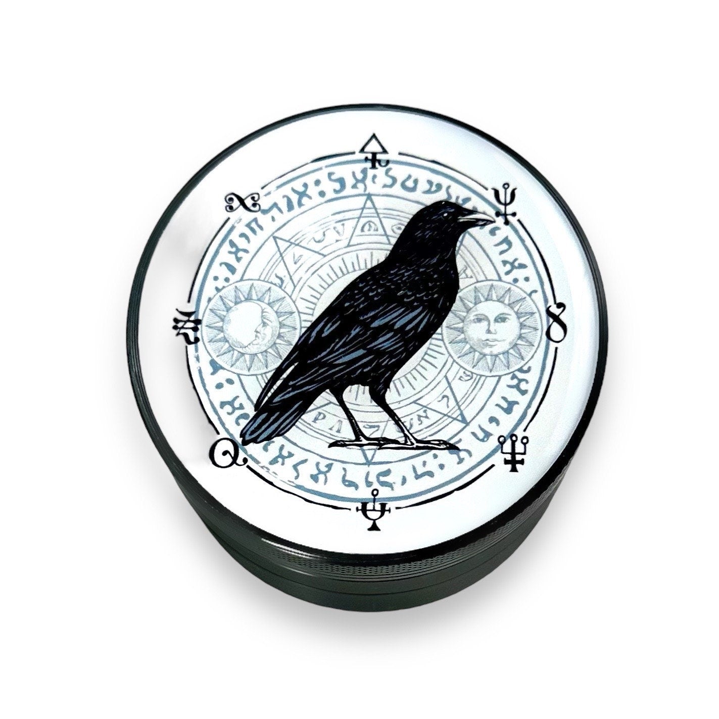 Crow Herb Grinder, Raven Crow Grinders, Black Bird Grinder