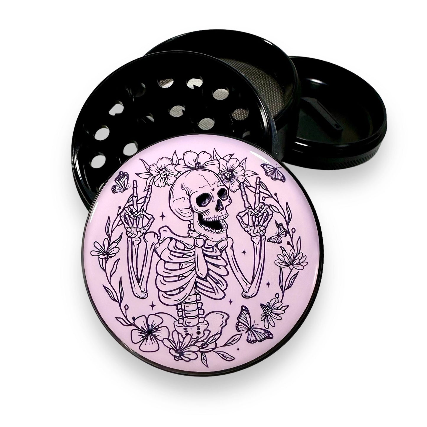 Cute Pink Grinder, Large Herb Grinder, Grinder for Herbs and Spices