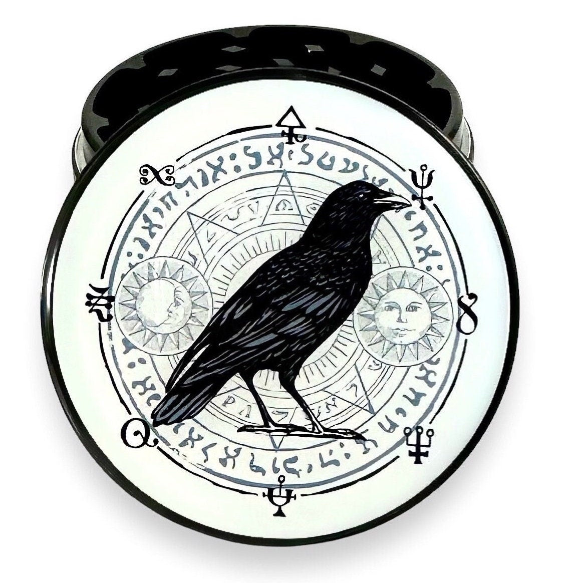 Crow Herb Grinder, Raven Crow Grinders, Black Bird Grinder