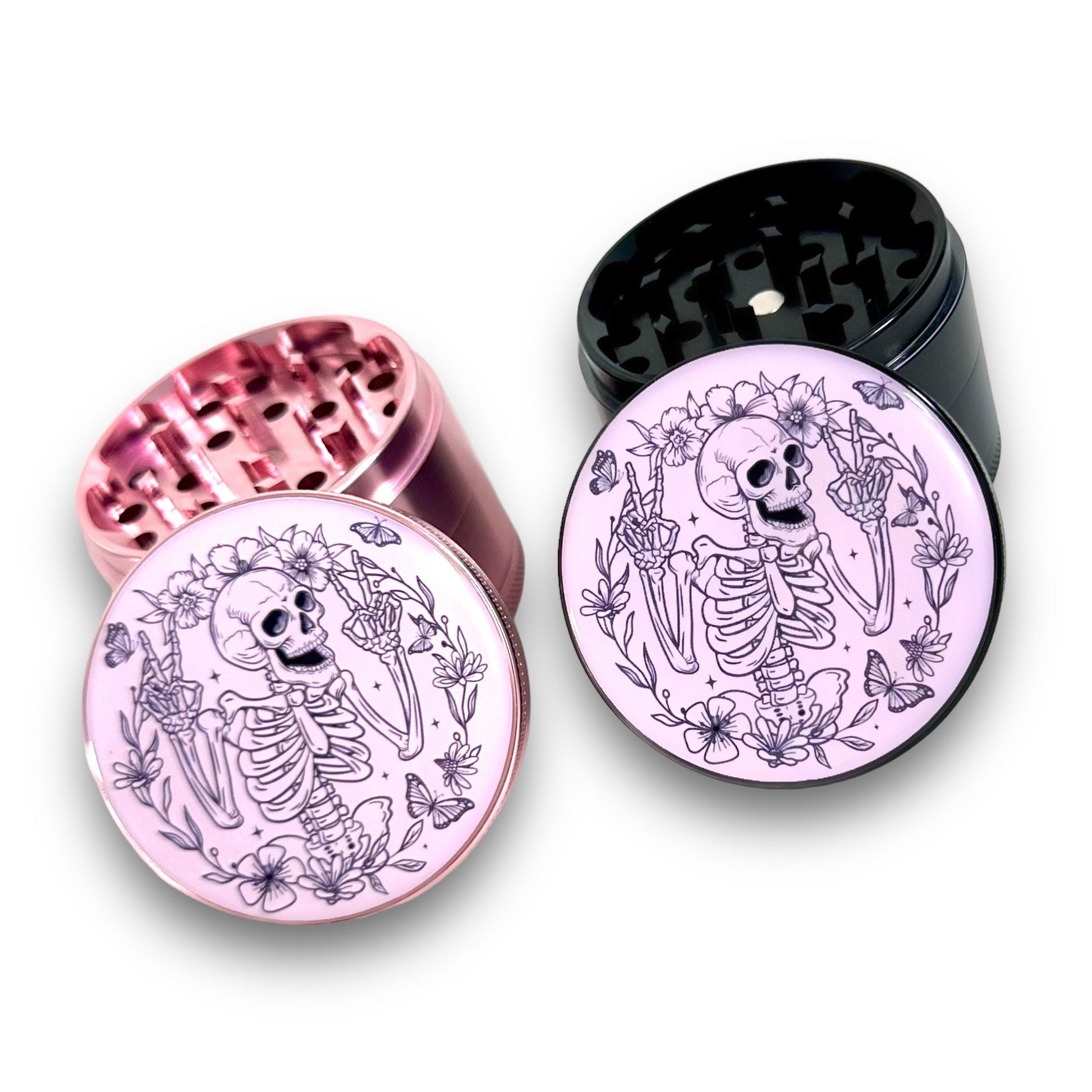 Cute Pink Grinder, Large Herb Grinder, Grinder for Herbs and Spices