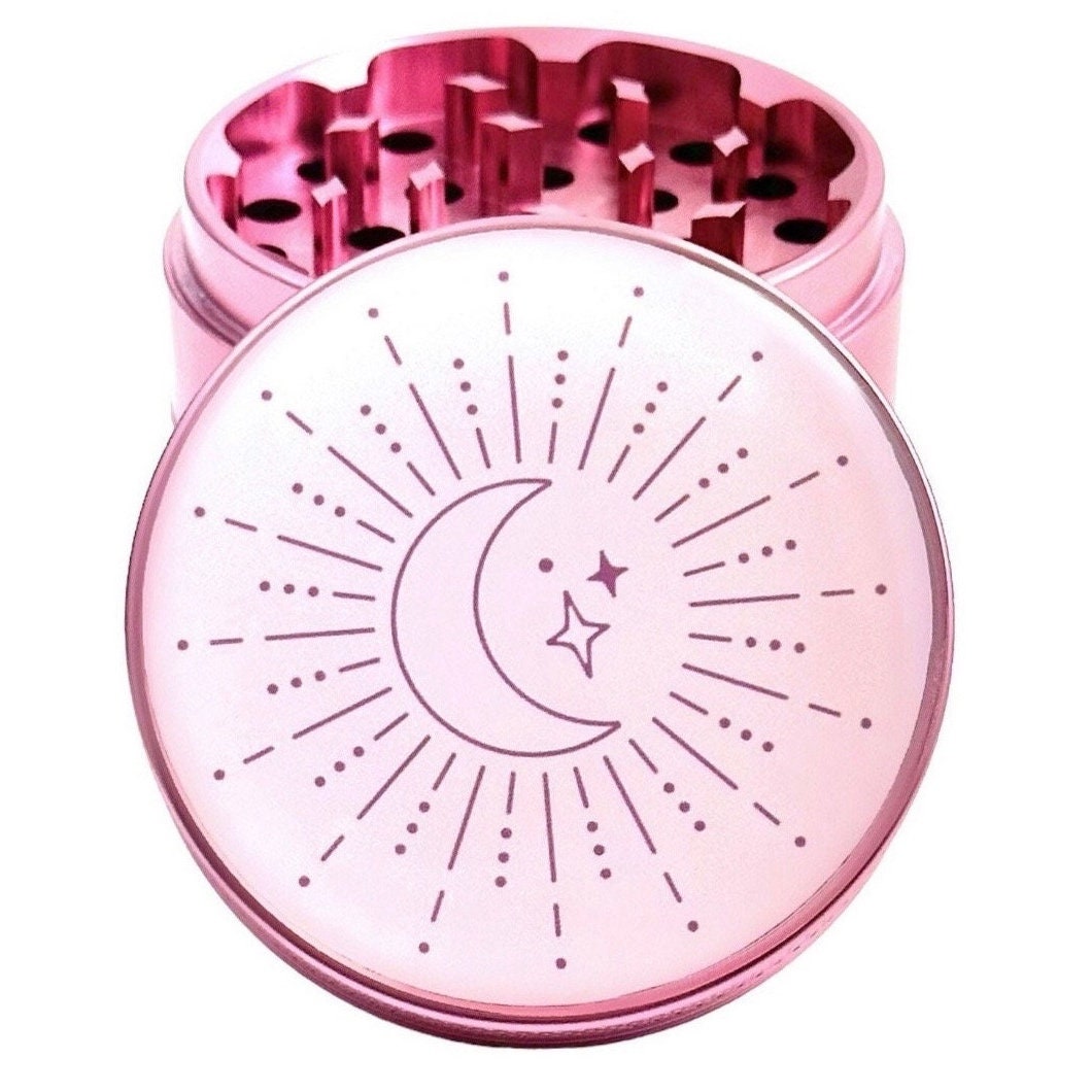 Sun and Moon Grinder, Girly Herb Grinder, Iridescent Grinders