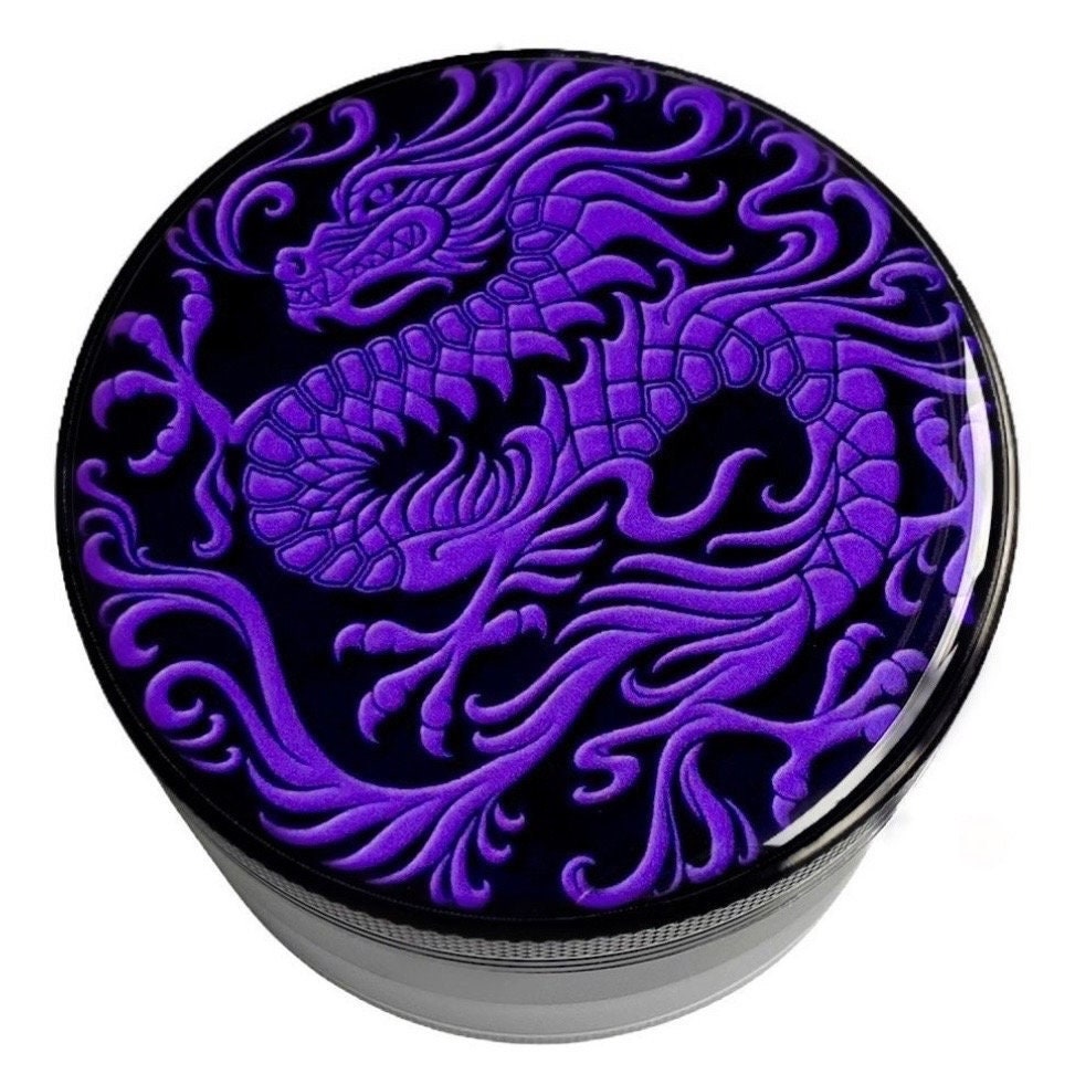 Dragon Grinder Herbs, Purple Herb Grinders, Large Grinder Spices