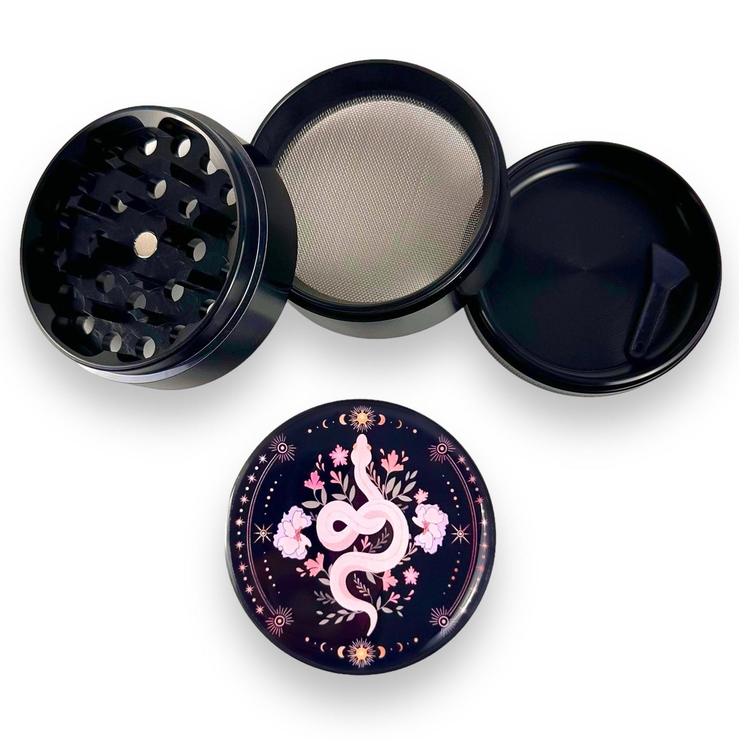 Large Herb Grinder, Grinder with Pollen Collector, Grinder with 4 Layers