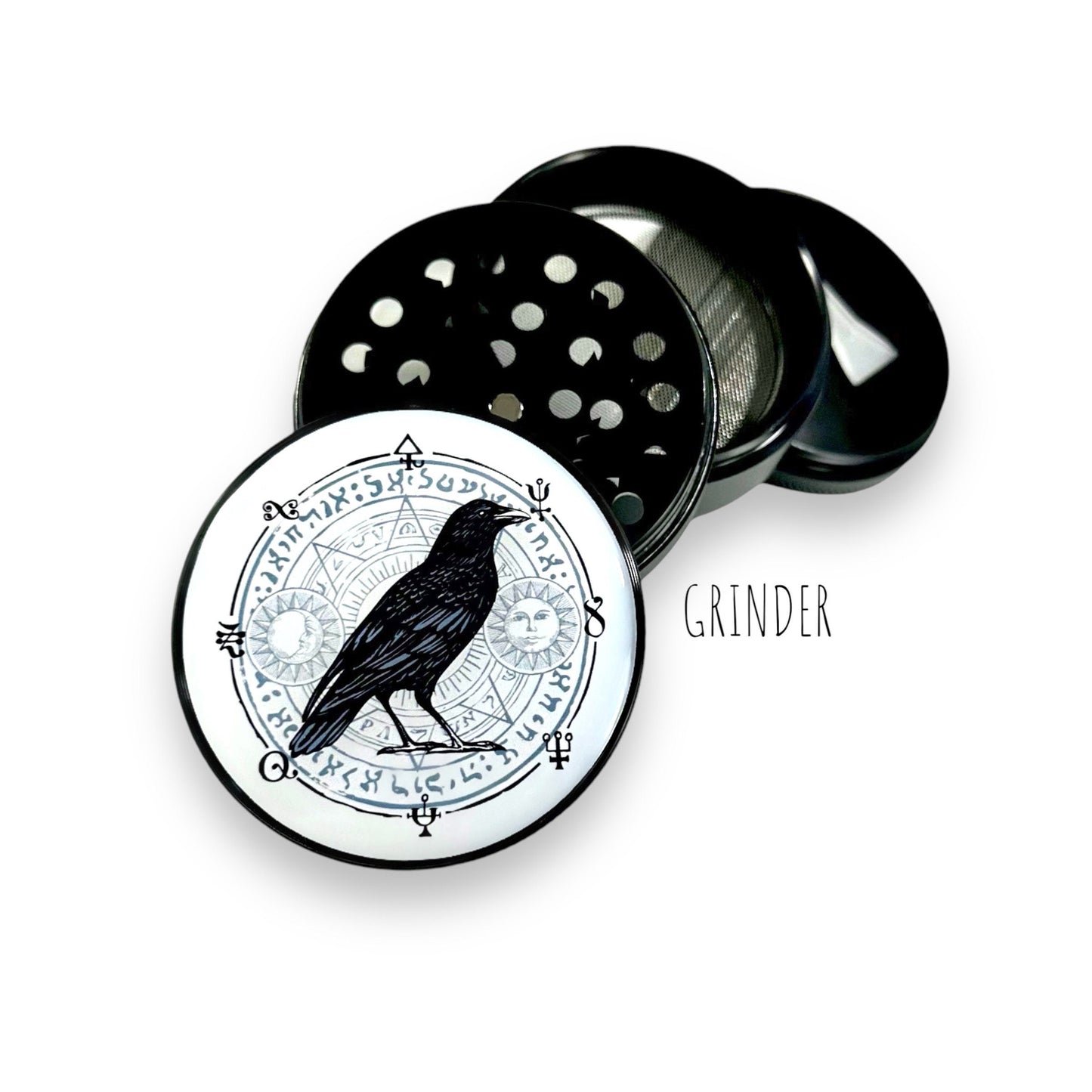 Crow Storage Jar, Stash Jar with Lid, Gift for Crow Lovers